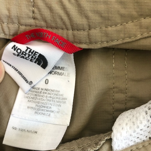 The north face stowable tan hiking pants/0 - Picture 5 of 8